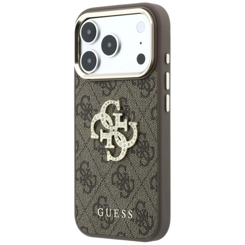 Etui Guess 4G & Big Strass Logo na iPhone 17 Pro Max / 18 Pro Max - brązowe