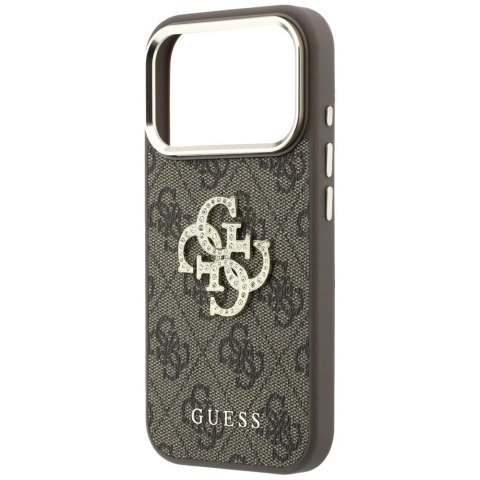 Etui Guess 4G & Big Strass Logo na iPhone 17 Pro Max / 18 Pro Max - brązowe