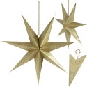 GWIAZDA DEKORACYJNA PAPIEROWA 45CM CHAMPAGNE