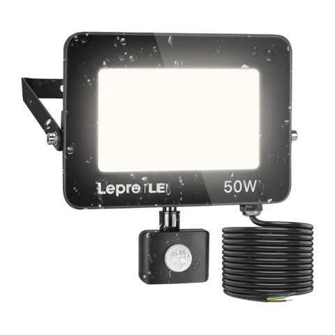 Naświetlacz LED LEPRO 340006-DW-EU 50W 5000K IP65 z czujnikiem ruchu