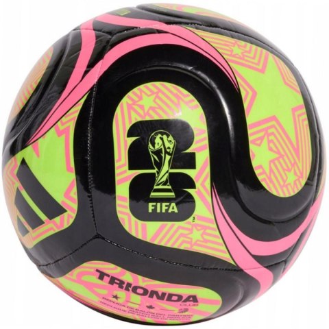 PIŁKA NOŻNA ADIDAS WORLD CUP 26 TRIONDA CLUB CZARNO-RÓŻOWO-ZIELONA JD8053 R.5