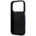 Etui Guess Grained Triangle Logo MagSafe na iPhone 17 Pro Max / 18 Pro Max - czarne