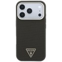 Etui Guess Kevlar Triangle Logo MagSafe na iPhone 17 Pro / 18 Pro - brązowe