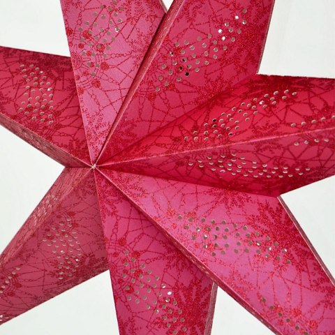 GWIAZDA DEKORACYJNA PAPIEROWA 45CM CZERWONA