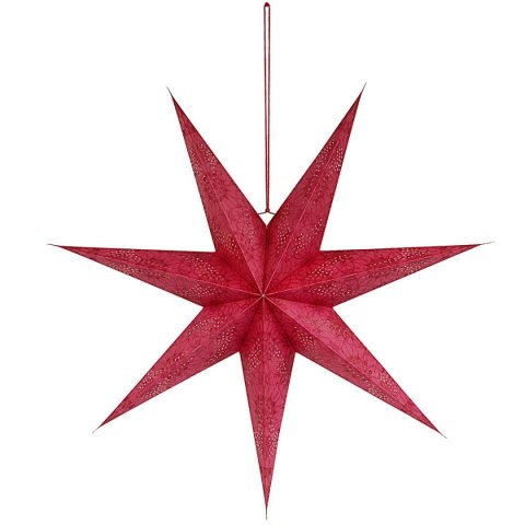 GWIAZDA DEKORACYJNA PAPIEROWA 75CM CZERWONA