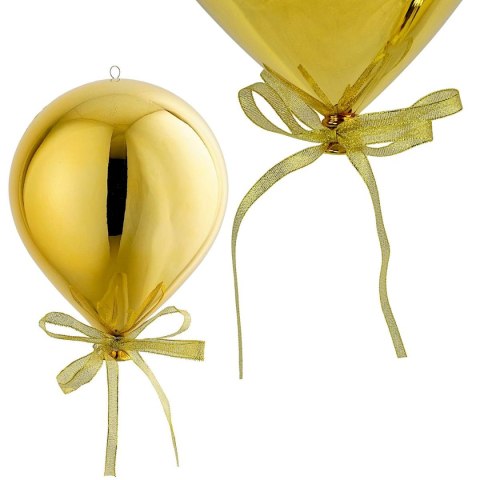 BOMBKA FORMÓWKA PLASTIKOWA BEZPIECZNA BALON 20CM ZŁOTA MICA