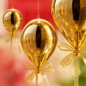 BOMBKA FORMÓWKA PLASTIKOWA BEZPIECZNA BALON 30CM ZŁOTY MICA
