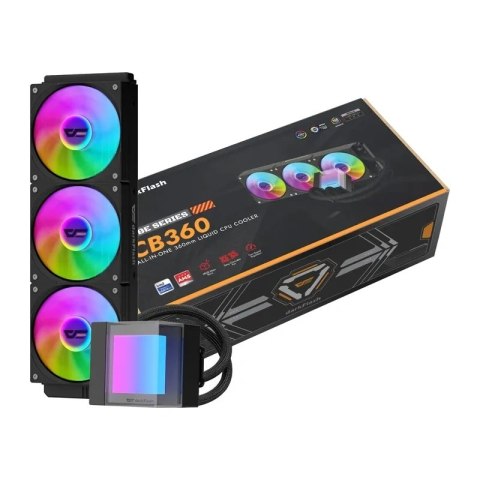 Chłodzenie CPU DarkFlash CB360 wodne (czarne)
