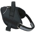 SZELKI DLA PSA ODBLASKOWE REGULOWANE SMALL 42-53 CM CZARNE Z NASZYWKAMI SECURITY BEST FRIEND
