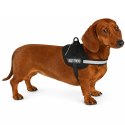 SZELKI DLA PSA ODBLASKOWE REGULOWANE SMALL 42-53 CM CZARNE Z NASZYWKAMI SECURITY BEST FRIEND