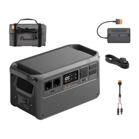 Zestaw DJI Power 1000 V2+ panel solarny 100W + adapter MPPT + kabel MC4