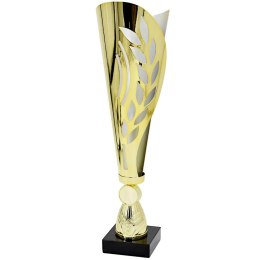 PUCHAR METALOWY ZŁOTO SREBRNY 35,5 CM TRYUMF