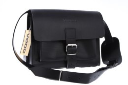 Listonoszka skórzana Vintage P32 BLACK