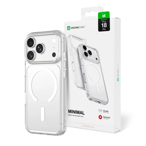 Etui AMAZINGTHING Minimal Mag Drop Proof Case 3 Lens na iPhone 18 Pro z mocowaniem na smycz kompatybilne z MagSafe - przezroczys