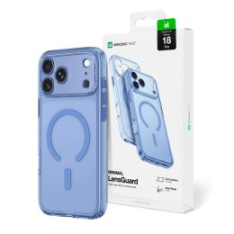Etui AMAZINGTHING Minimal Mag Lens Case na iPhone 18 Pro z osłoną aparatu i mocowaniem na smycz kompatybilne z MagSafe - niebies
