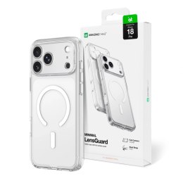 Etui AMAZINGTHING Minimal Mag Lens Case na iPhone 18 Pro z osłoną aparatu i mocowaniem na smycz kompatybilne z MagSafe - przezro
