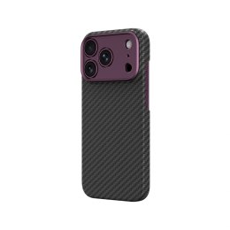 Etui AMAZINGTHING Titan Max Lens na iPhone 18 Pro Max z włókna aramidowego z osłoną aparatu kompatybilne z MagSafe - fioletowe