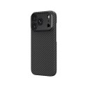 Etui AMAZINGTHING Titan Max Lens na iPhone 18 Pro z włókna aramidowego z osłoną aparatu kompatybilne z MagSafe - czarne
