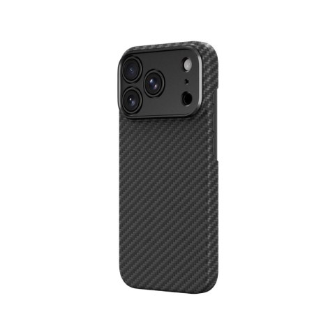 Etui AMAZINGTHING Titan Max Lens na iPhone 18 Pro z włókna aramidowego z osłoną aparatu kompatybilne z MagSafe - czarne