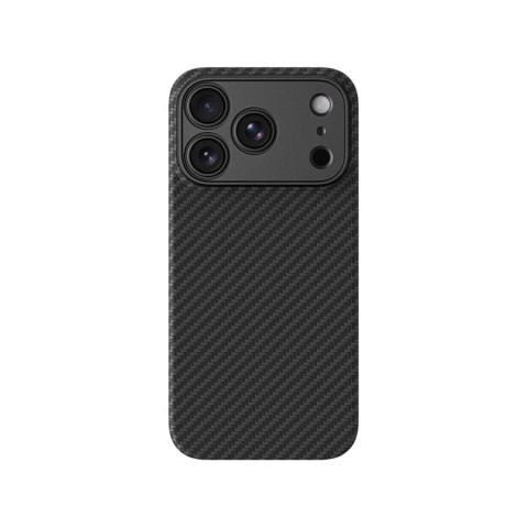 Etui AMAZINGTHING Titan Max Lens na iPhone 18 Pro z włókna aramidowego z osłoną aparatu kompatybilne z MagSafe - czarne