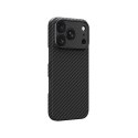 Etui AMAZINGTHING Titan Max Lens na iPhone 18 Pro z włókna aramidowego z osłoną aparatu kompatybilne z MagSafe - czarne