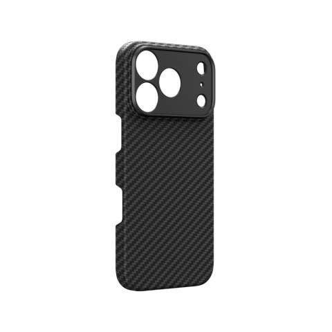 Etui AMAZINGTHING Titan Max Lens na iPhone 18 Pro z włókna aramidowego z osłoną aparatu kompatybilne z MagSafe - czarne
