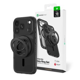 Etui AMAZINGTHING Titan Pro Lens Ring Set na iPhone 18 Pro Max z osłoną aparatu i ringiem magnetycznym kompatybilne z MagSafe - 