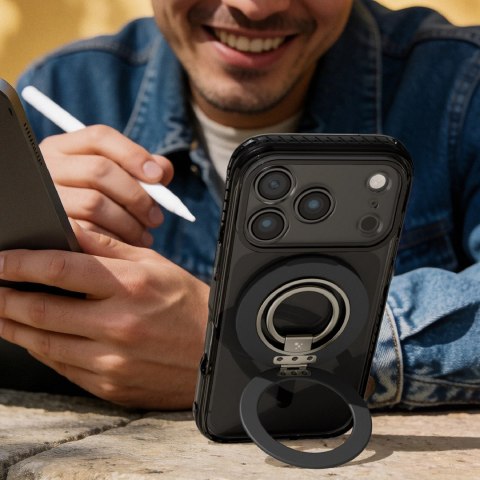 Etui AMAZINGTHING Titan Pro Lens Ring Set na iPhone 18 Pro Max z osłoną aparatu i ringiem magnetycznym kompatybilne z MagSafe - 