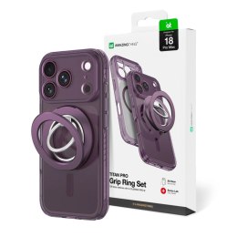 Etui AMAZINGTHING Titan Pro Lens Ring Set na iPhone 18 Pro Max z osłoną aparatu i ringiem magnetycznym kompatybilne z MagSafe - 