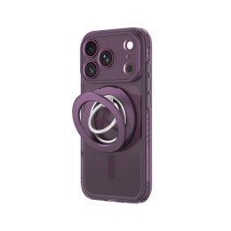 Etui AMAZINGTHING Titan Pro Lens Ring Set na iPhone 18 Pro z osłoną aparatu i ringiem magnetycznym kompatybilne z MagSafe - fiol