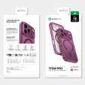 Etui AMAZINGTHING Titan Pro Lens na iPhone 18 Pro Max z osłoną aparatu i mocowaniem na smycz kompatybilne z MagSafe - fioletowe