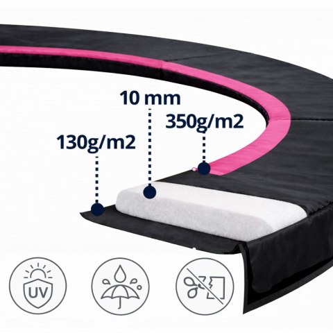 Osłona na sprężyny do Trampoliny Sport Max 10ft Czarno-Różowa
