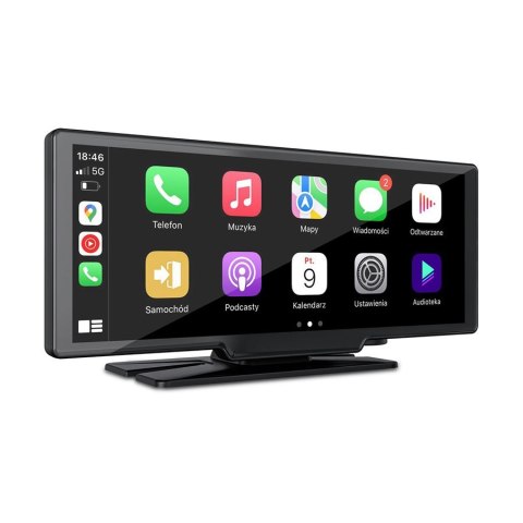 Nexadio CP300 Ekran samochodowy CarPlay/Android Auto, transmiter FM