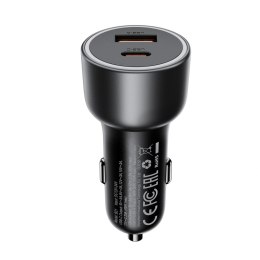 Ładowarka samochodowa Acefast B21 75 W USB-C + USB-A - czarna