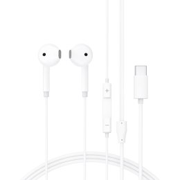 Słuchawki przewodowe Acefast L13 douszne z mikrofonem USB-C - białe