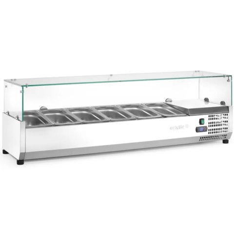 Nadstawa z witryną chłodniczą 6 x GN 1/3 szer. 140cm - Hendi 232972