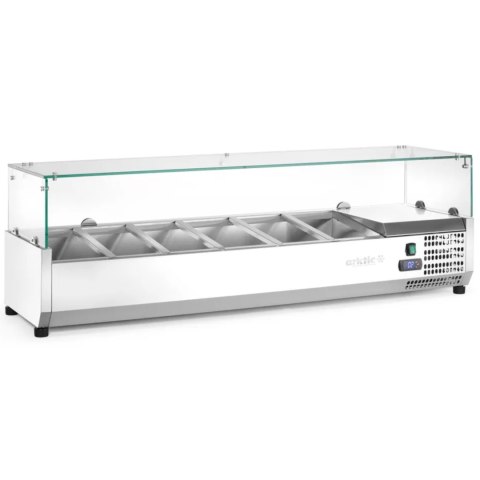 Nadstawa z witryną chłodniczą 6 x GN 1/3 szer. 140cm - Hendi 232972
