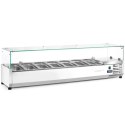 Nadstawa z witryną chłodniczą 7 x GN 1/3 szer. 160cm - Hendi 232989