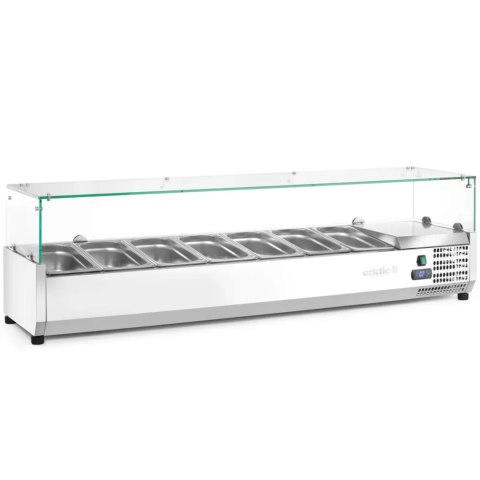 Nadstawa z witryną chłodniczą 7 x GN 1/3 szer. 160cm - Hendi 232989