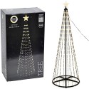 CHOINKA DEKORACYJNA 370LED SUPER CIEPŁY BIAŁY 210CM BLACK