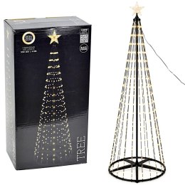 CHOINKA DEKORACYJNA 550LED SUPER CIEPŁY BIAŁY 300CM BLACK