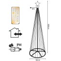 CHOINKA DEKORACYJNA 550LED SUPER CIEPŁY BIAŁY 300CM BLACK