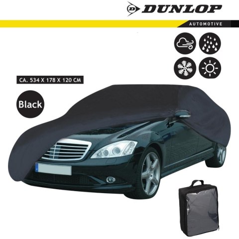 POKROWIEC NA SAMOCHÓD 534X178X120CM PEVA DUNLOP BLACK