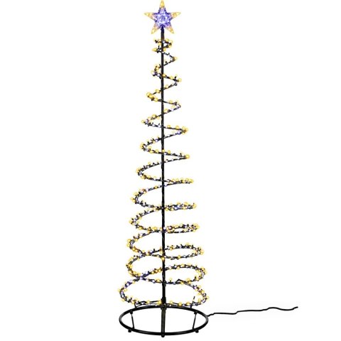 CHOINKA DEKORACYJNA 640LED WATERFALL EFFECT 180CM BLACK