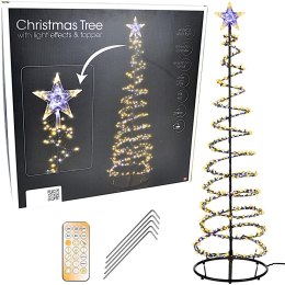CHOINKA DEKORACYJNA 756LED WATERFALL EFFECT 210CM TIMER BLACK