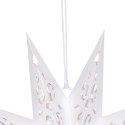 DEKORACJA PAPIEROWA GWIAZDA 45CM 9 RAMION BIAŁA