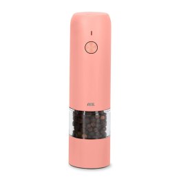 Elektryczny młynek do przypraw, ładowany przez USB, śred. 4 x 14 cm, koralowy