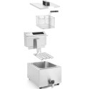 Frytownica frytkownica z panelem cyfrowym Profi Line z kranem 8L 3500W