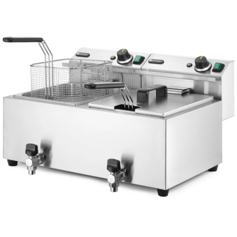 Frytownica z kranem Profi Line 230V 7kW 2 x 8L - Hendi 209301