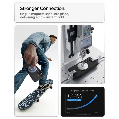 Etui Spigen Liquid Air Mag MagSafe na Samsung Galaxy S26 - czarne - OUTLET